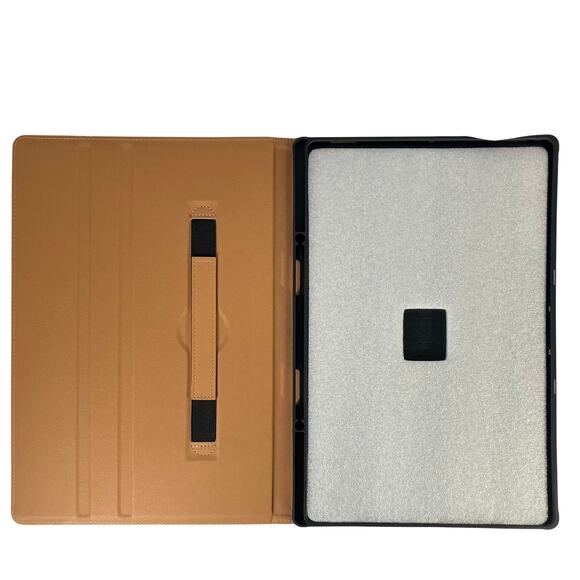 DTTO Navy Blue Folio Tablet Case with Elastic Strap & Stand – Large Tablet Cover - Picture 2 of 3